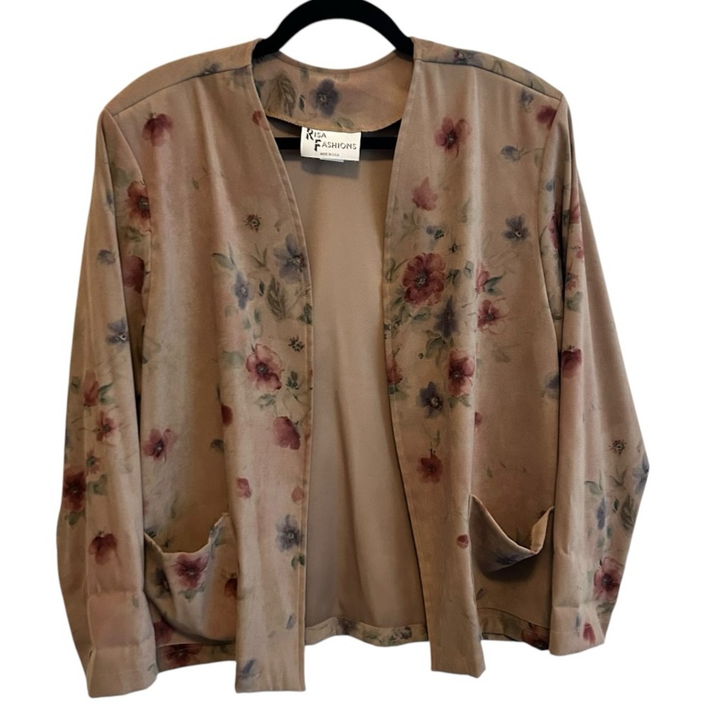 Vintage Risa Fashions Floral Skirt Set Medium